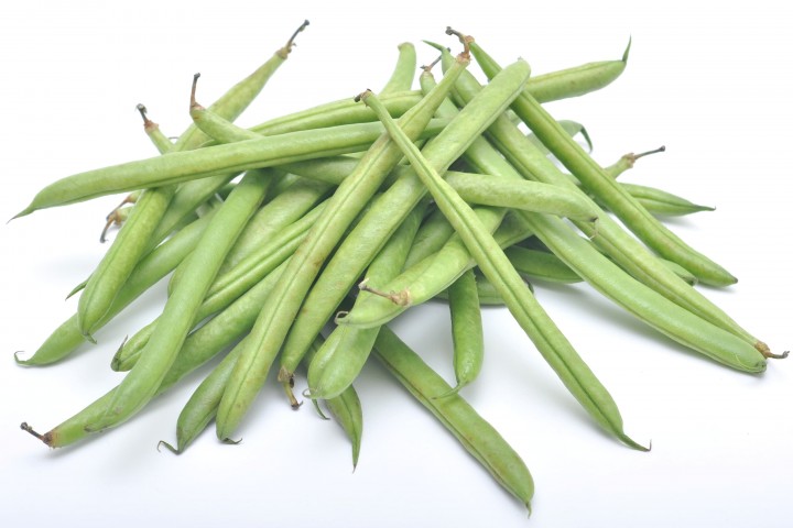 a cluster of cluster beans often an ingredient in a vegetable dish