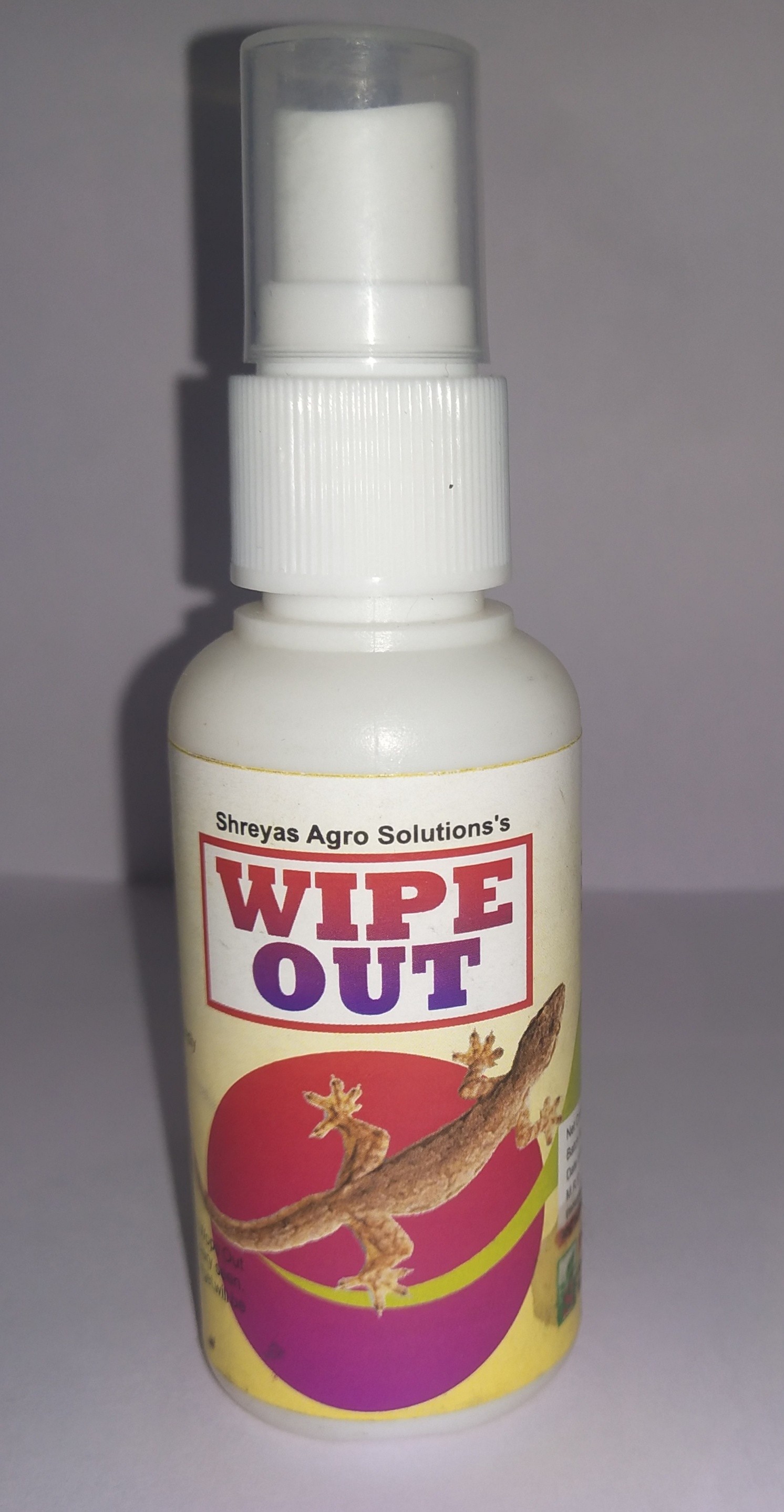 shreyash agro wipe out lizard spray - 50 ml lizard repellent spray bottle