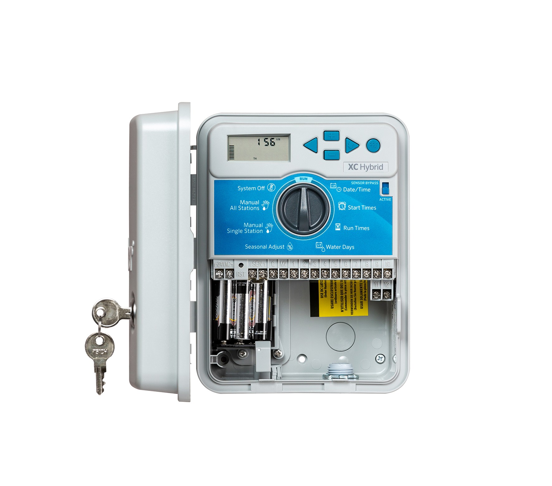 hunter control panel - 8 station, indoor controller, 230/240 vac (xc-801i-e)
