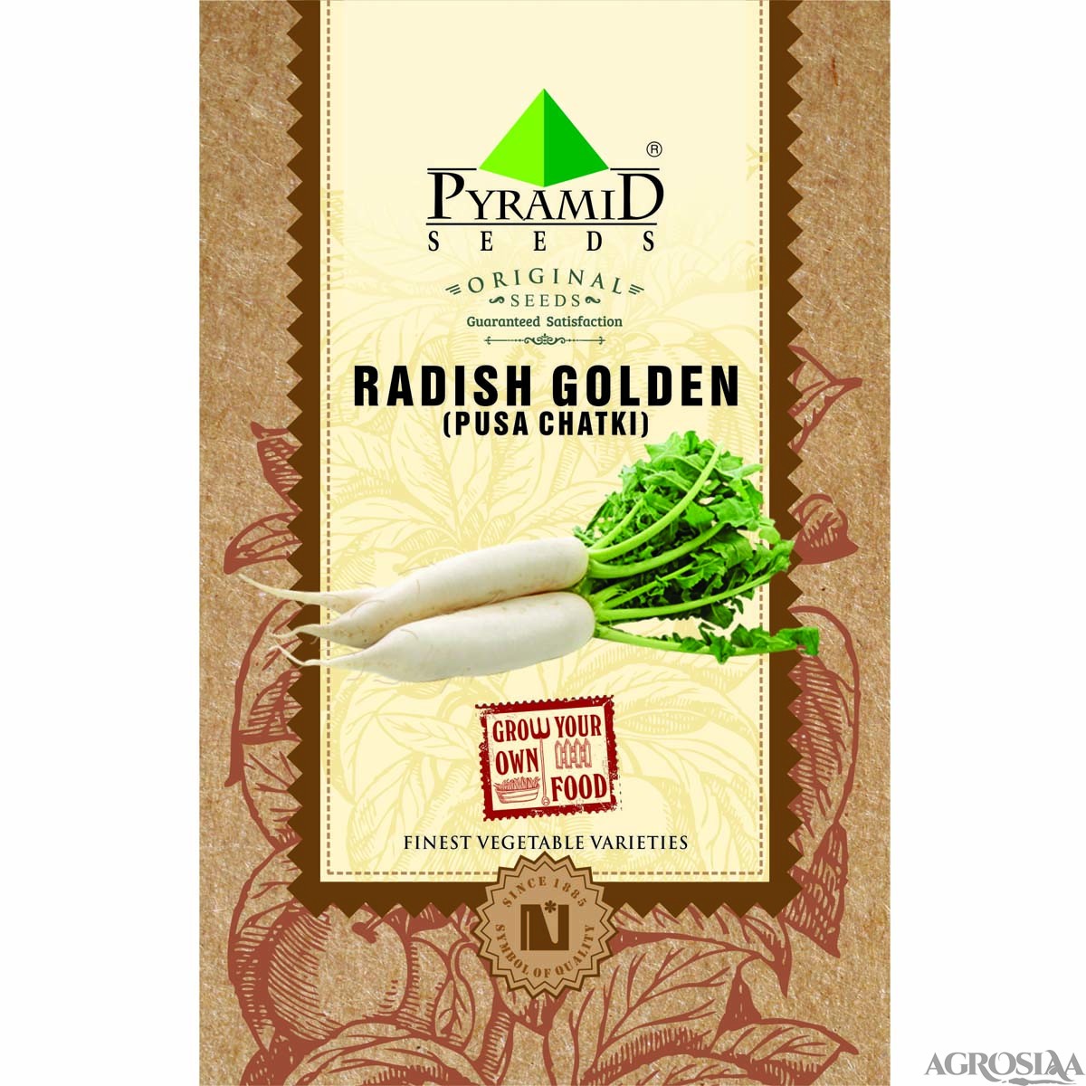 pyramid radish golden (pusa chatki) - 25 gm