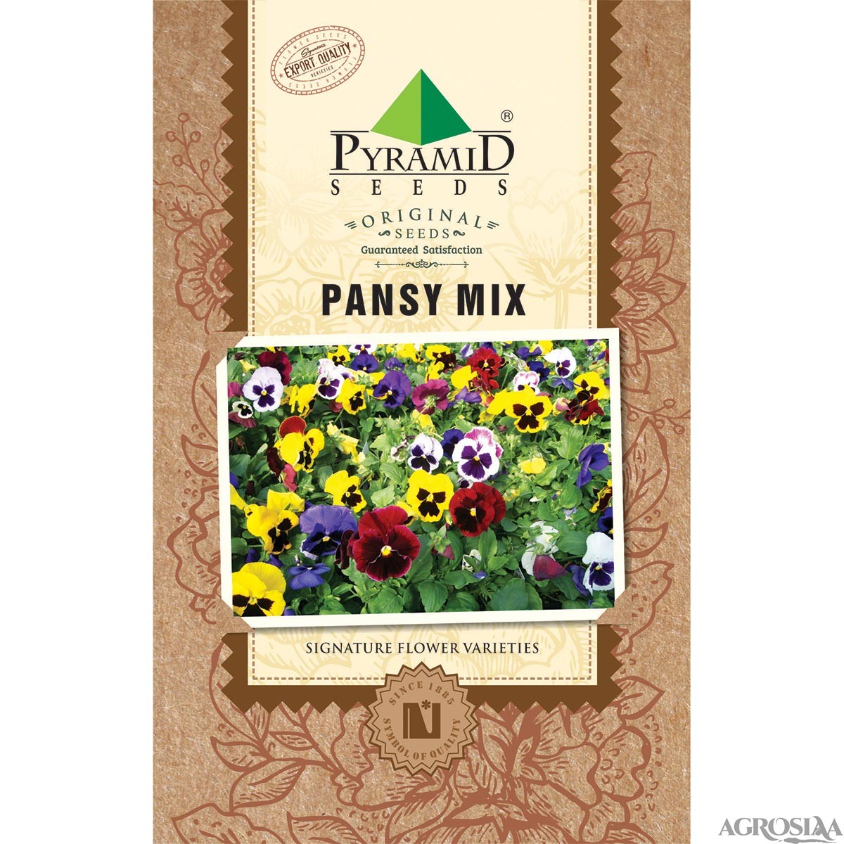 pyramid pansy mix flower seeds - 25 gm