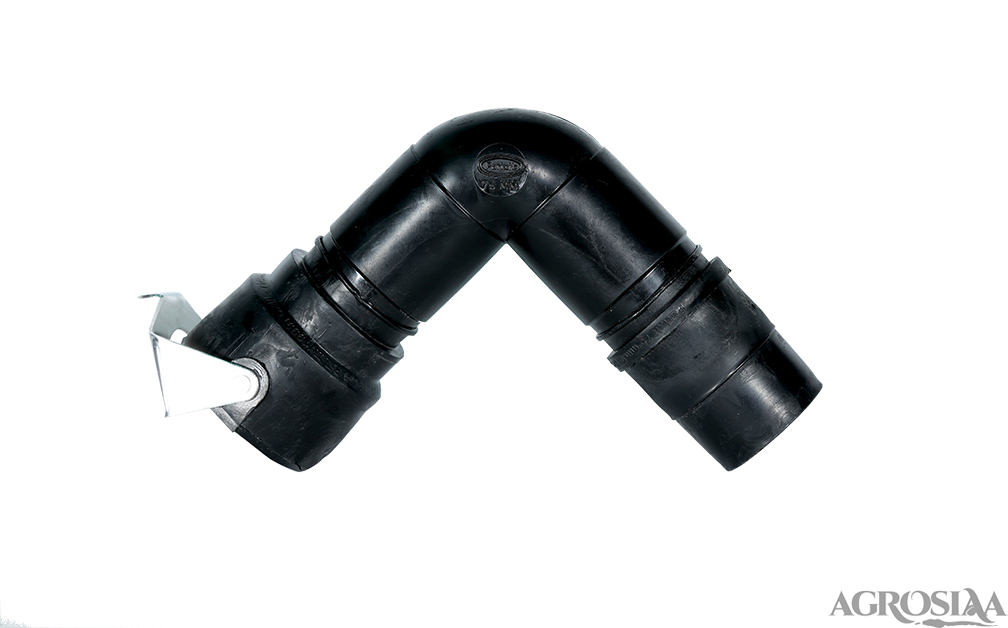 parixit hdpe bend - 75 mm / c- clamp