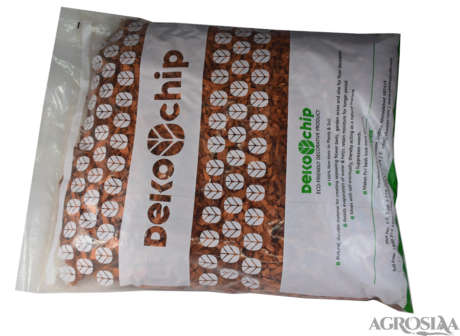 deco chips - wood mulch, red