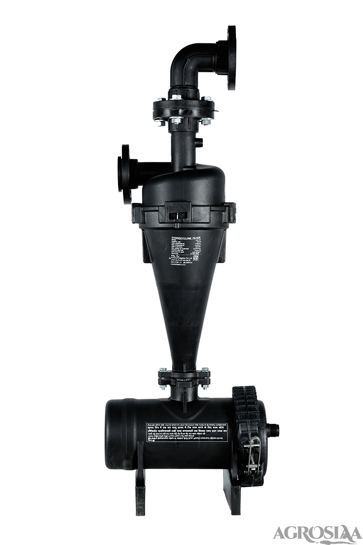 harit hydrocyclone filter - 2.00", 25m3/hr, w/ bend(a)