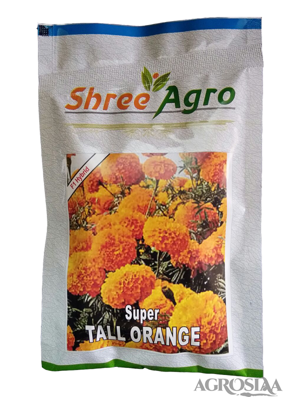 shri agro super tall orange f1 hybrid marigold seed - 1000 nos