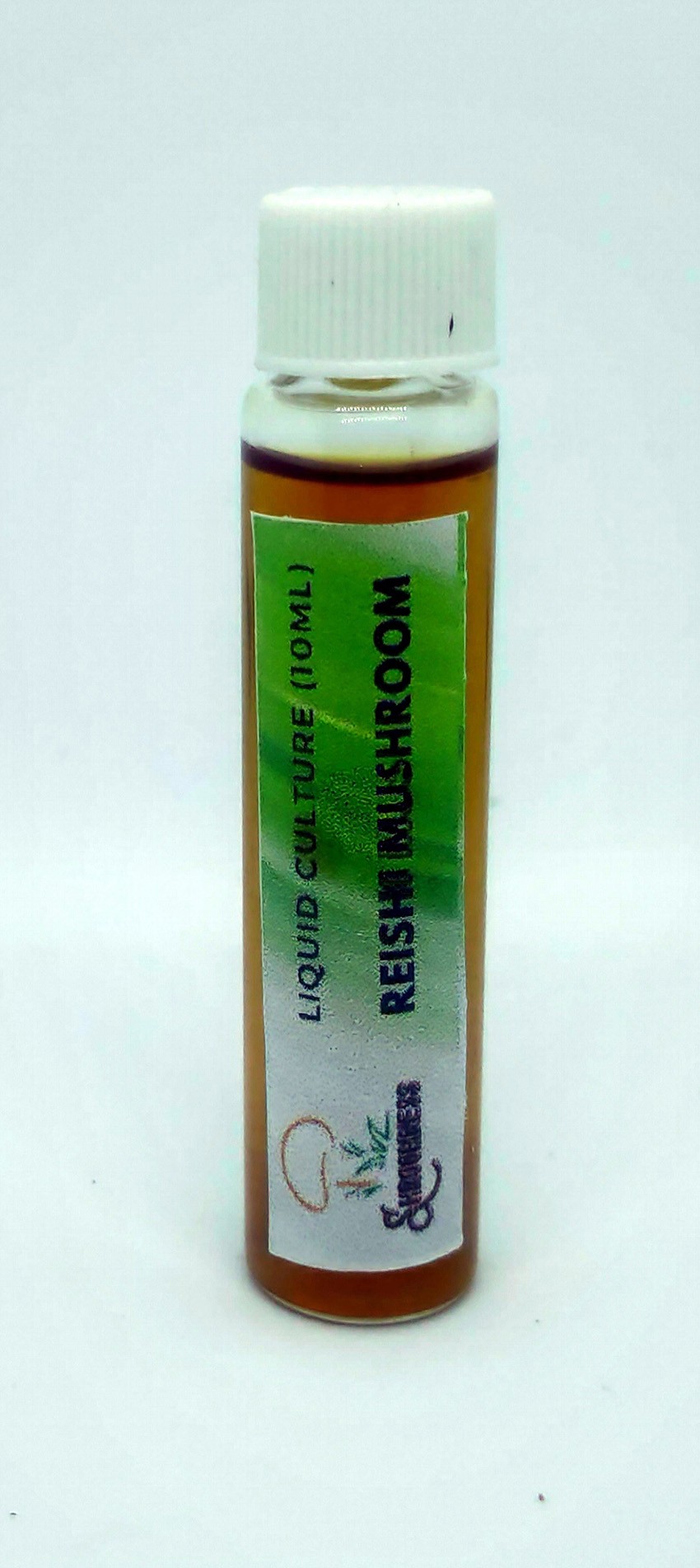 shroomness reishi mushroom spawn liquid culture - 10 ml