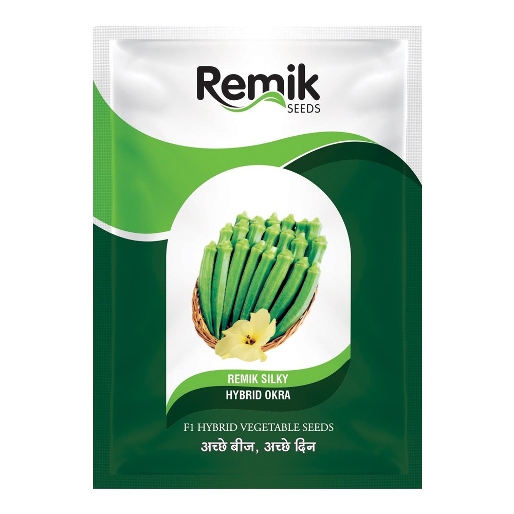 remik silky hybrid okra seeds -12 gm