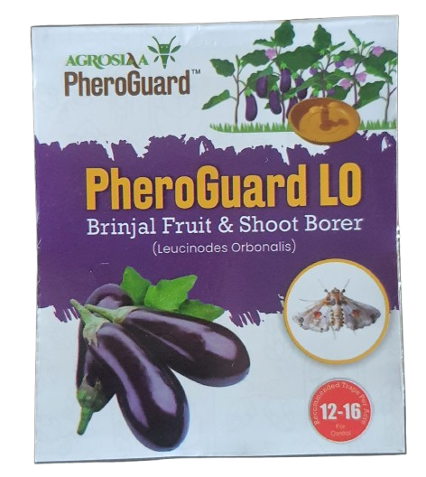 agrosiaa pheroguard lo brinjal fruit & shoot borer lure - leucinodes orbonalis - for agriculture use - 40 - 45 days life. (does not include traps)