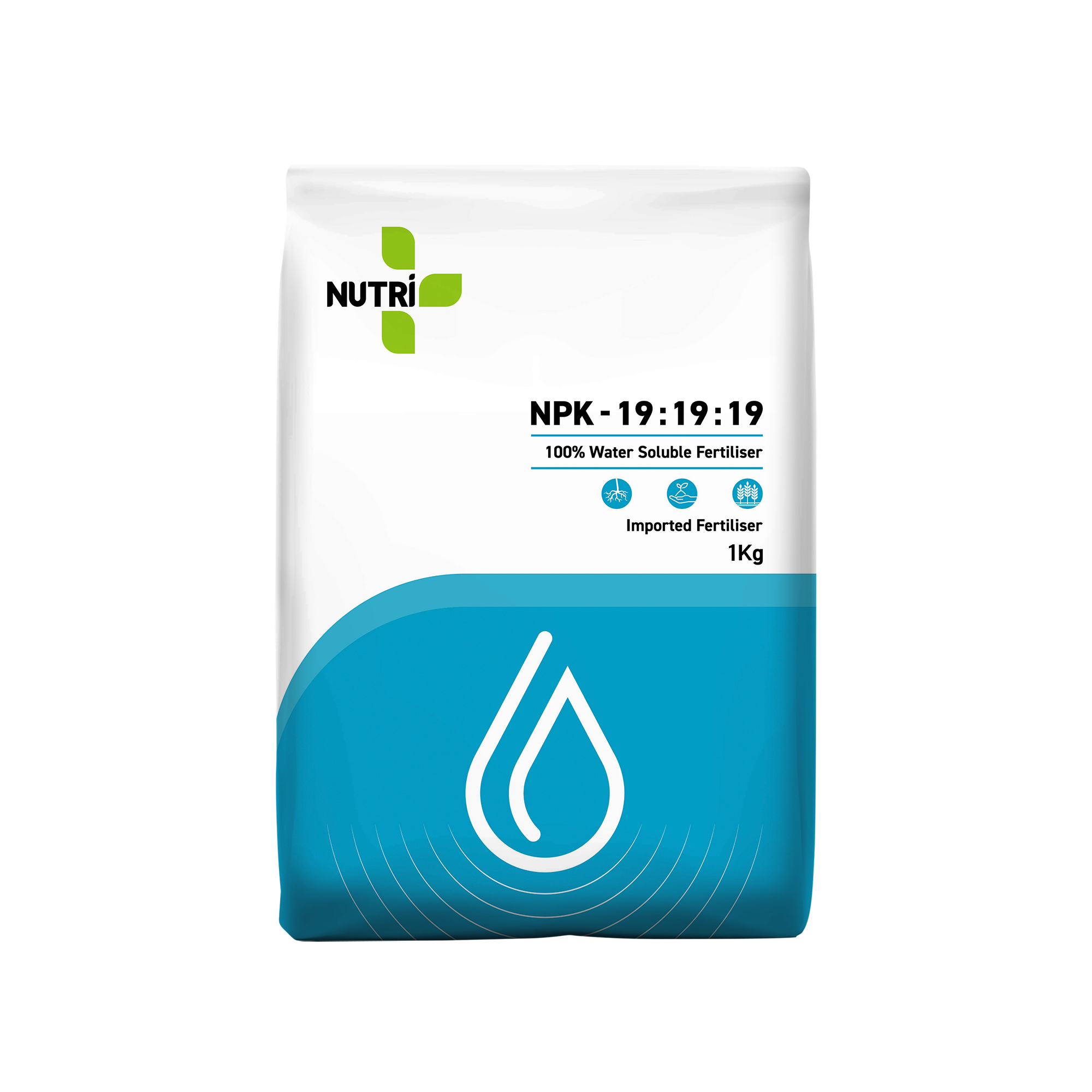 dehaat nutri one npk 19:19:19 water soluble fertiliser - 1 kg | nitrogen, phosphorus & potassium