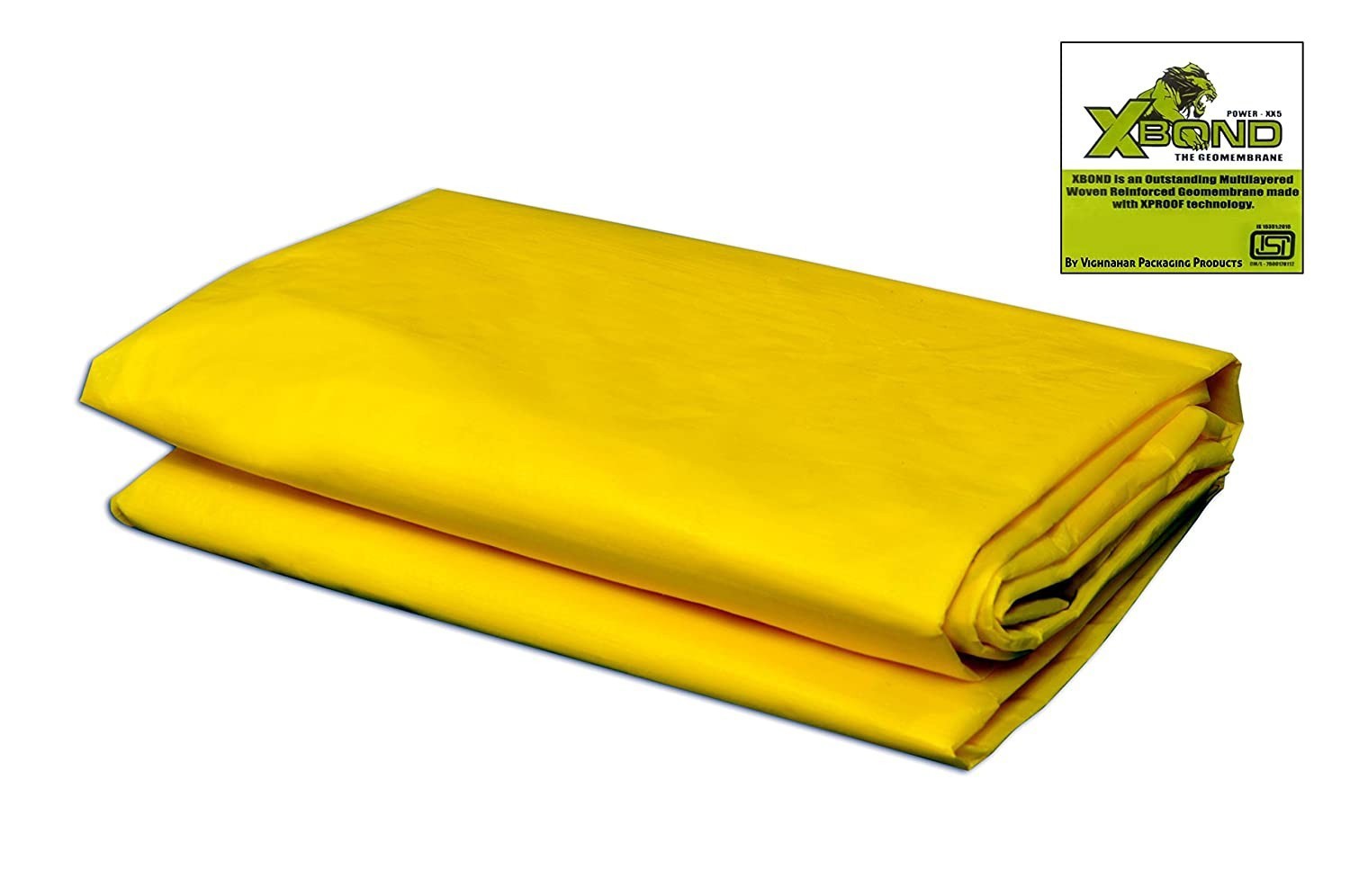xbond yellow tarpaulin sheet 15 ft x 18 ft - 170 gsm/waterproof tarpaulin sheet
