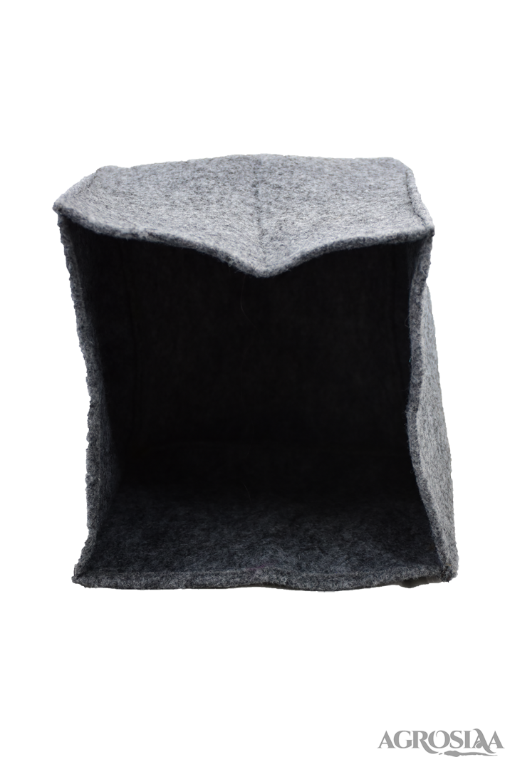 garden grey grow bag 8 x 8 x 8"