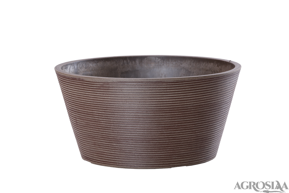 garden planter round large chocolate
