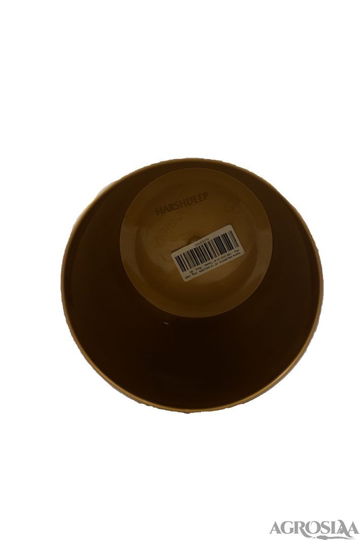 valencia plastic pot 16 x 15 cm golden