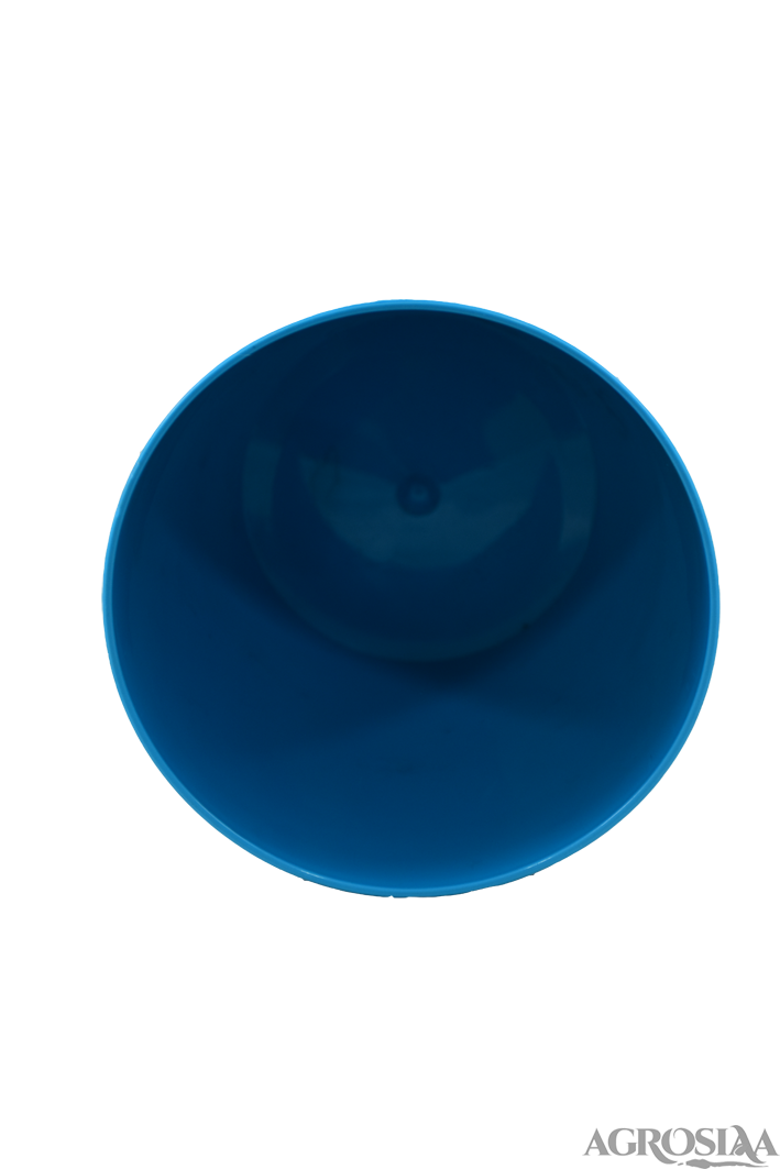 valencia plastic pot 16 x 15 cm sky blue