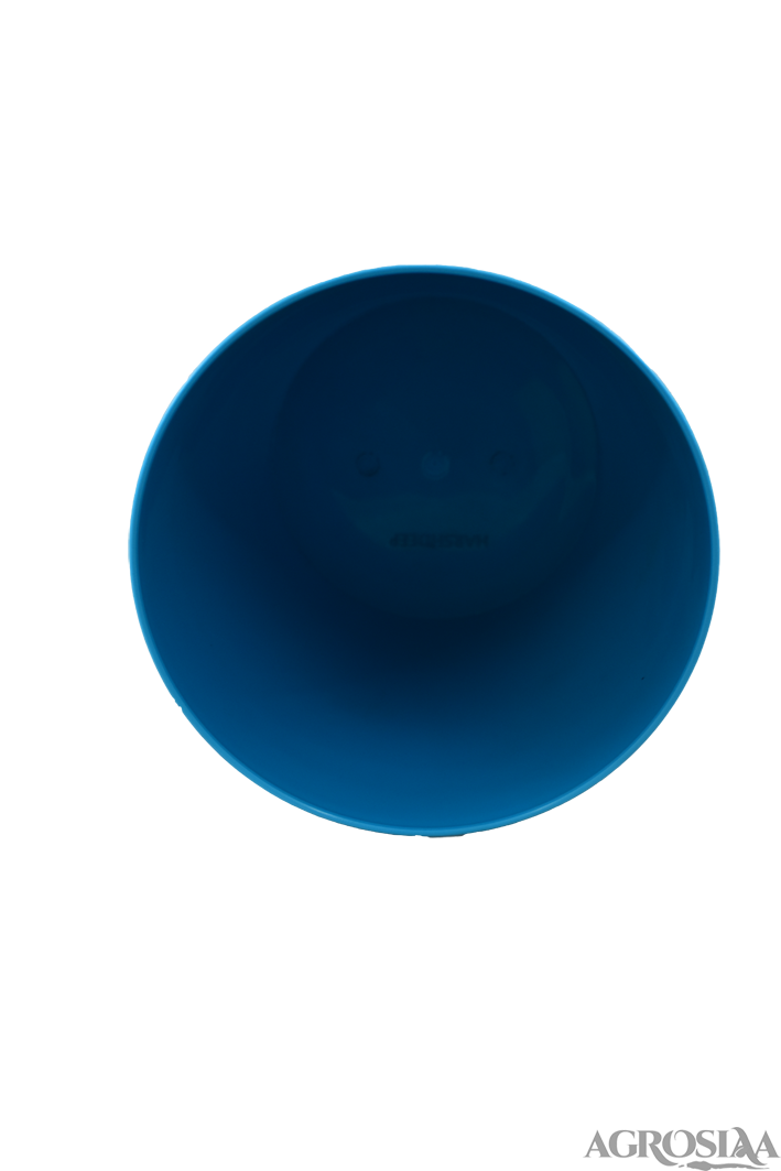 valencia plastic pot 20 x 19 cm sky blue