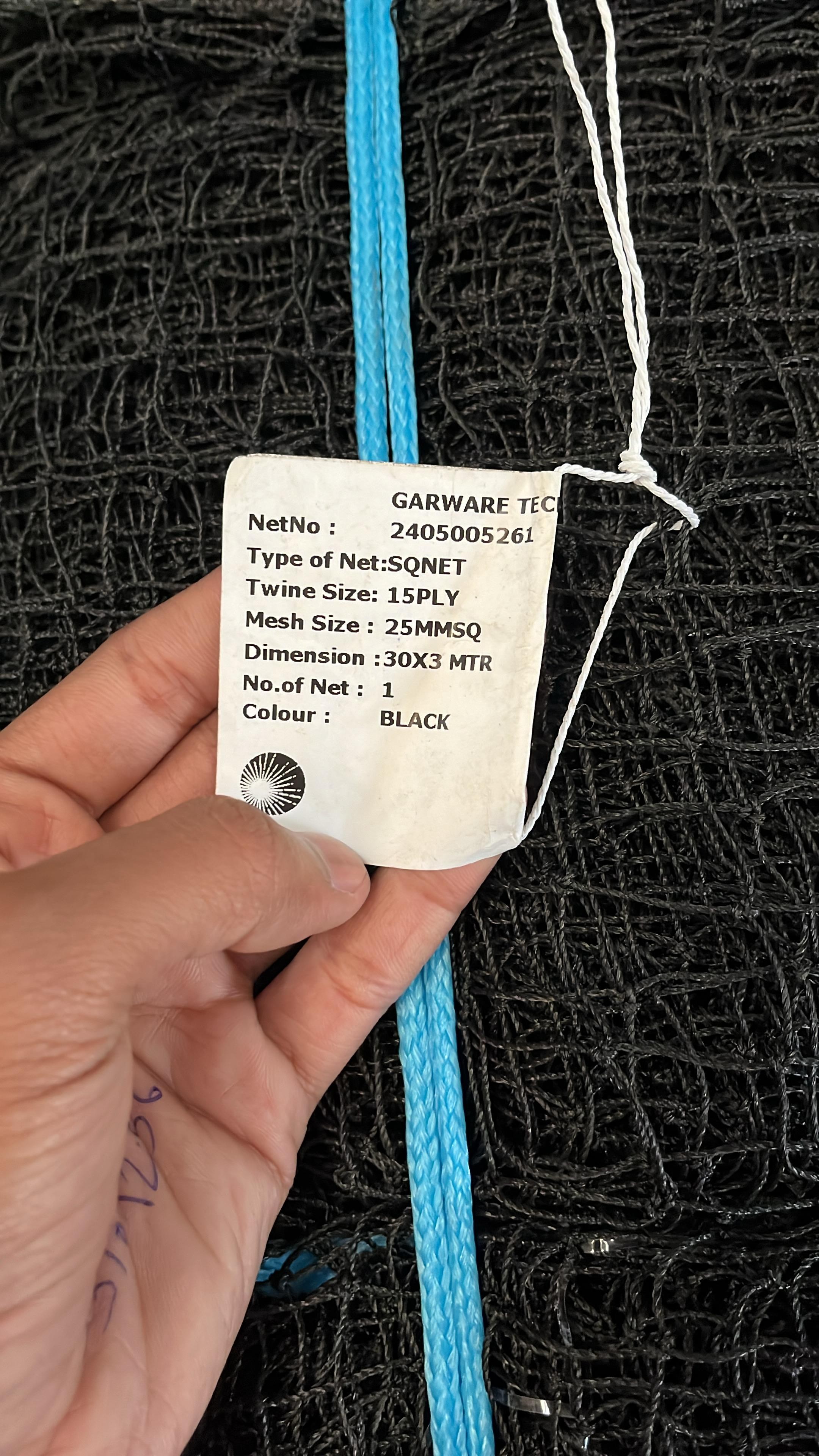 garware hdpe bird net/ pigeon net for balcony/ anti pigeon net/ 25mm mesh netting 3mtr x 30mtr|black