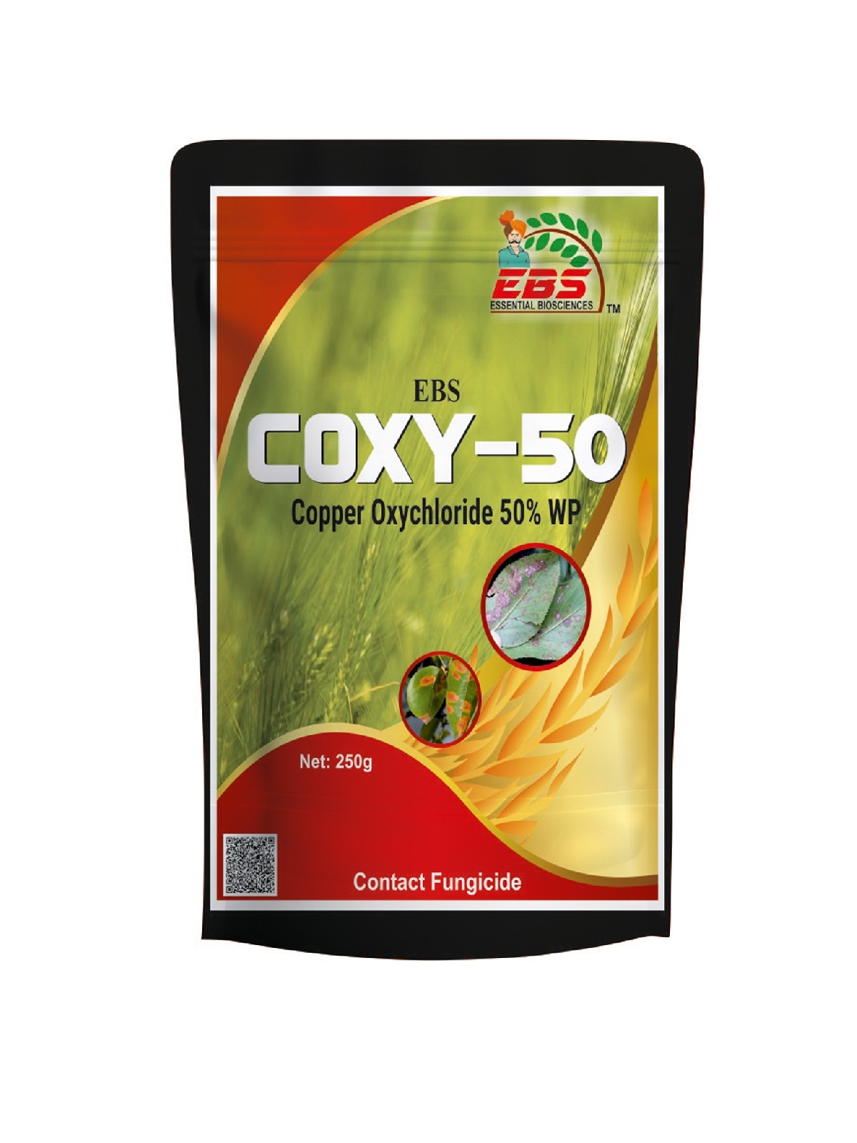 ebs coxy-50 broad spectrum fungicide - 500 gm | copper oxychloride 50% wp |that controls fungal and bacterial diseases-