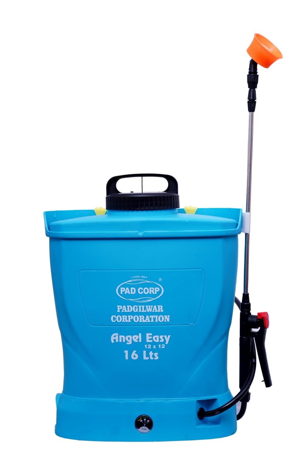 pad corp angel easy battery sprayer pump 16 liter 12v x 12 amp | blue colour