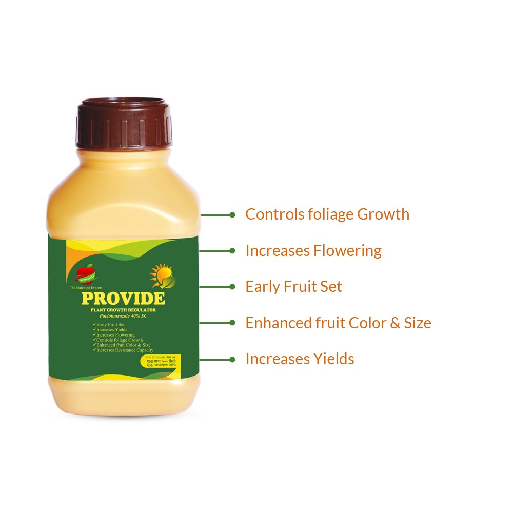 sunraysia provide plant growth regulator - 500 ml| paclobutrazole 40% sc paclobutrazole 40% sc