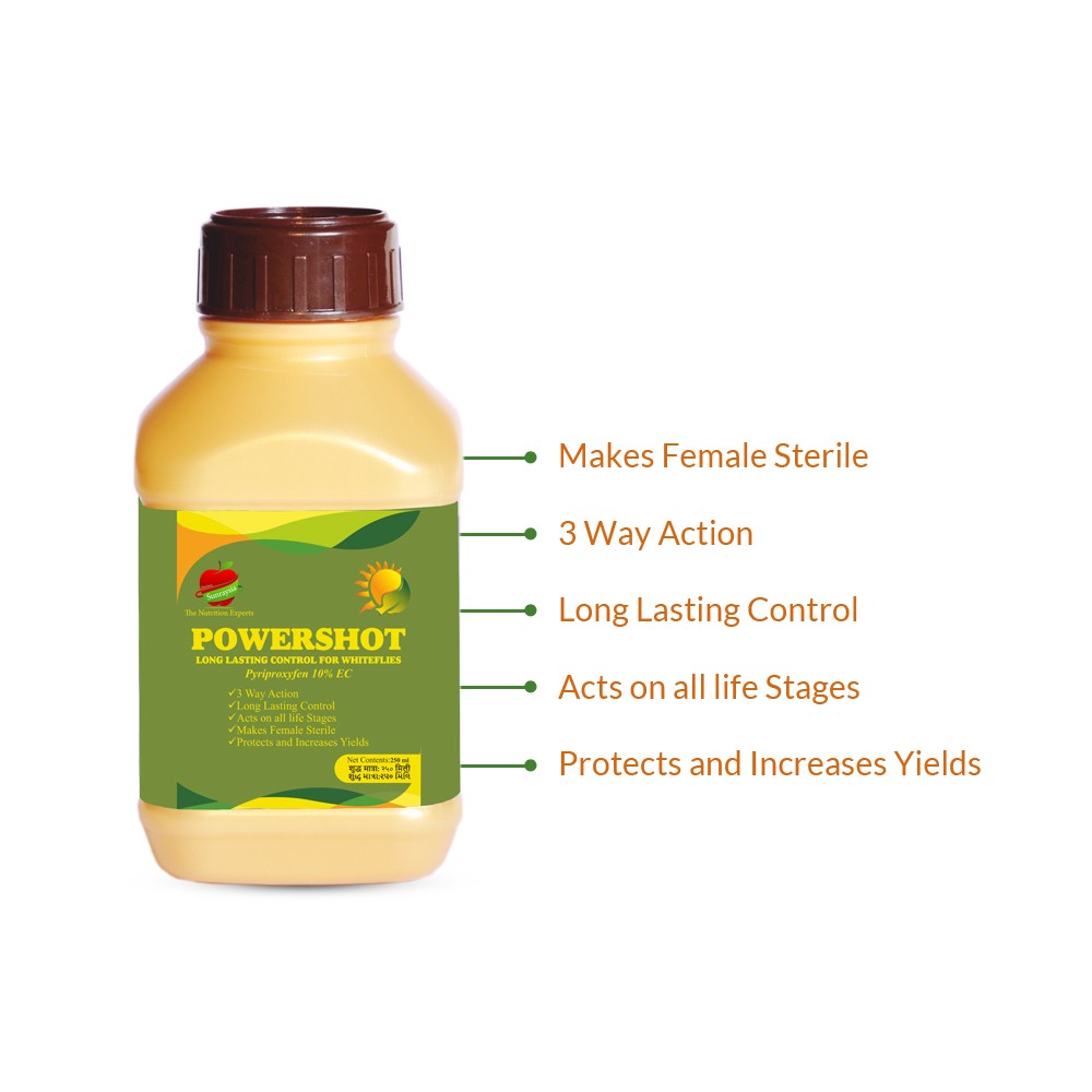 sunraysia powershot insecticide - 250 ml | pyriproxyfen 10% ec